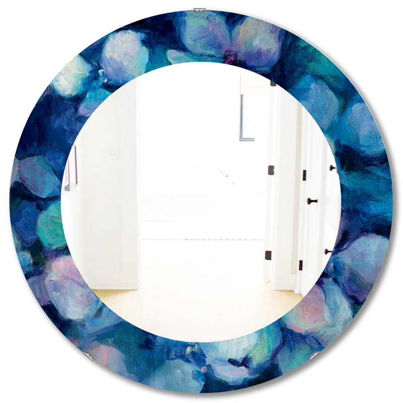 Miroir de salle de bain abstrait, H 31,5 po x l po
