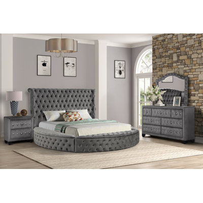 Ensemble de chambre avec rangement 4 pièces Taner