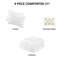 Édredon ultraléger ultraléger pour lit simple / simple TG avec coussin décoratif blanc / or 3 pièces-118753961-118753962