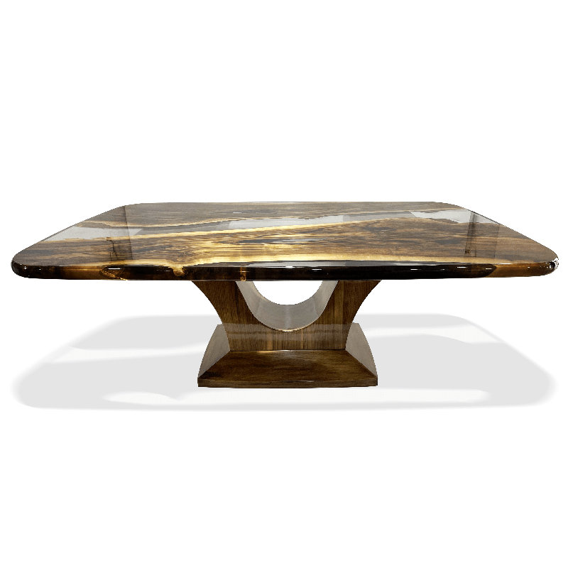 Signature Walnut Wood Dining Table, 42" W x 72" L 
