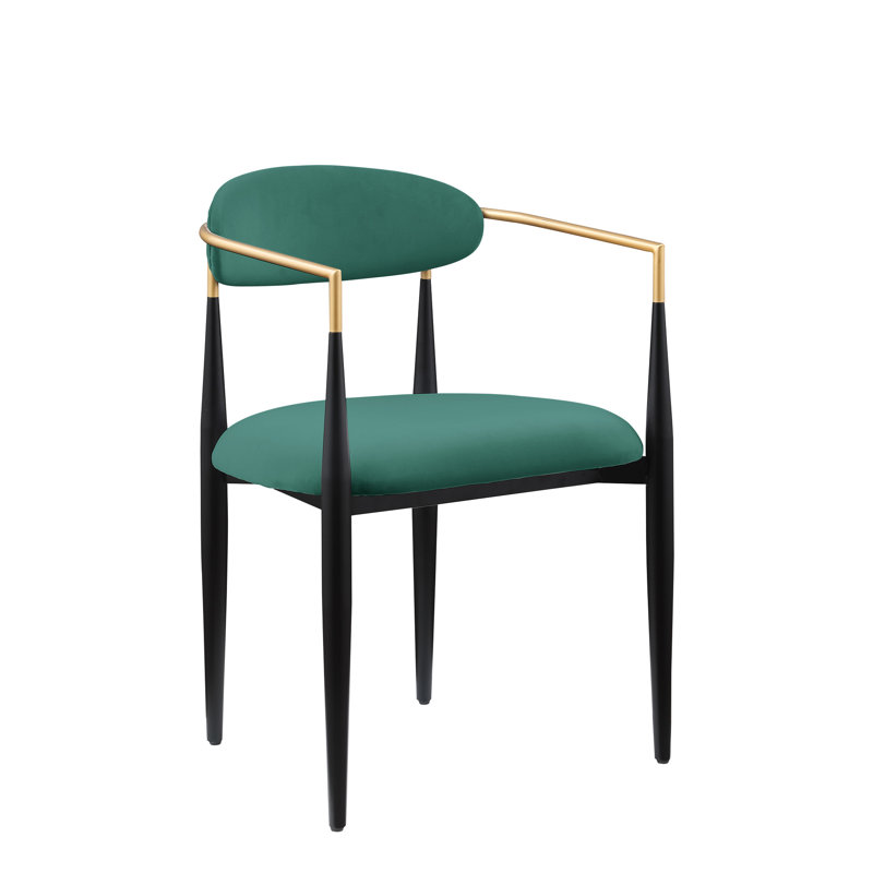 Chaises rembourrées en tissu 2 pièces pour salle à manger, design contemporain, chaises de salle à manger, structure moderne, sièges confortables