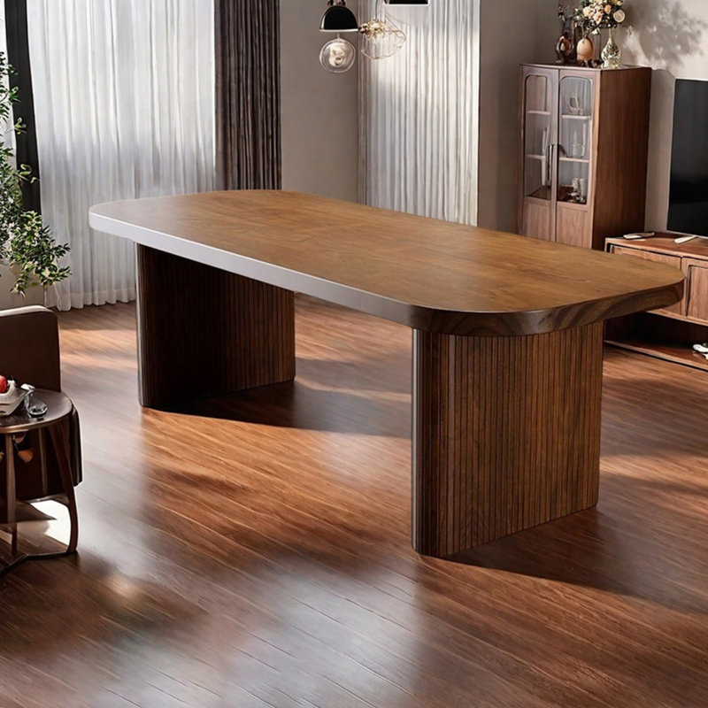 Solid wood simple quality dining table, 29.52”H x 35.43”L x 86.61”W