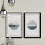 « luna abajo diptych », ensemble de 2 reproductions de peintures à l’aquarelle encadrées-27953881