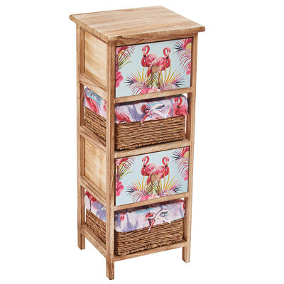 Michigan Solid Wood 30cm W 4 - Drawer Chest of Drawers