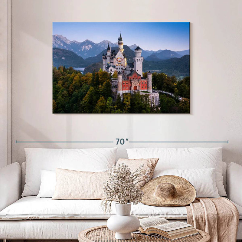 Lilie Scenic Neuschwanstein Castle, H 30 po x l 45 po