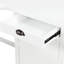 Bureau d'ordinateur en L avec 2 espaces de rangement et 3 tiroirs, blanc pour la maison, meubles fonctionnels, salon moderne, solution généreuse