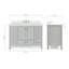 Ensemble de meuble-lavabo simple 48 po Cambridge-504514966-453619726