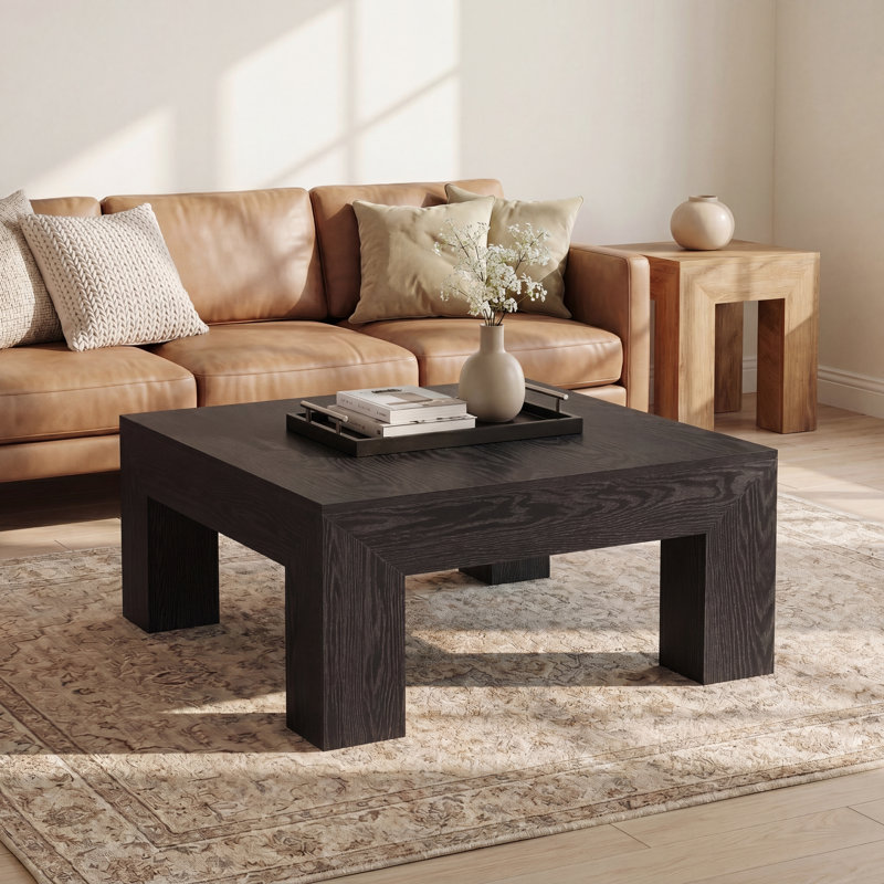Table basse 39,37 po Farmhouse Square, Noir
