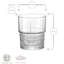 Bartender Novecento Double Whisky Glasses - 370ml-62277786