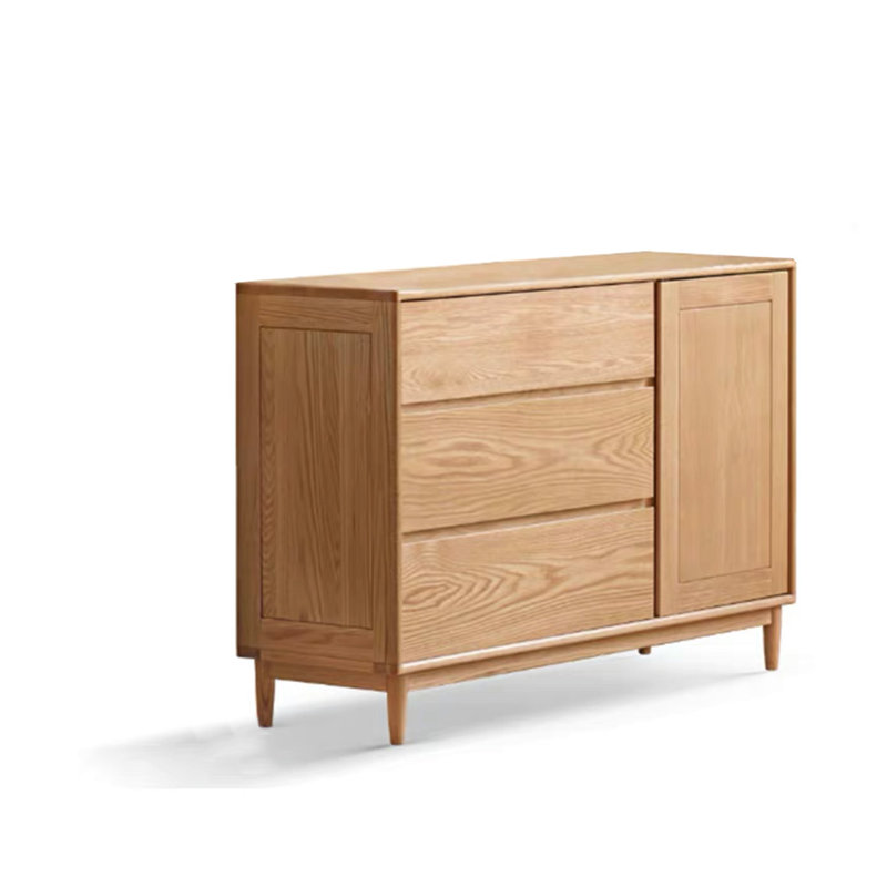 Cabinet d'appoint pratique et simple en bois massif