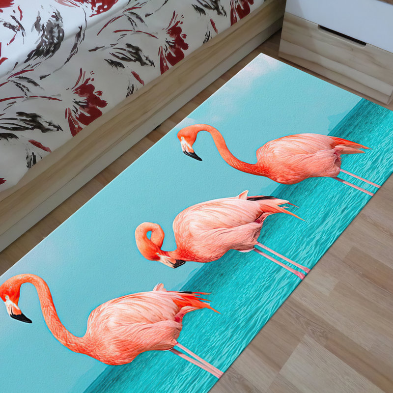 Floral Pattern With Pile Soft Type Printed Rug in Vibrant Colors Perfect for Adding a Touch of Elegance to Any Room Decor