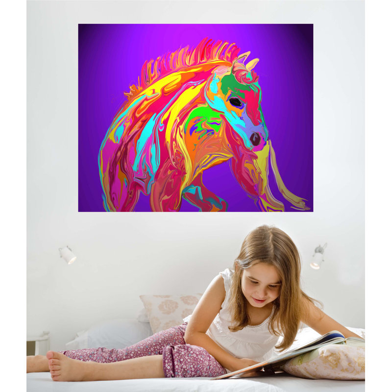 Animals Non-Wall Damaging Wall Decal, 38" H x 48" W