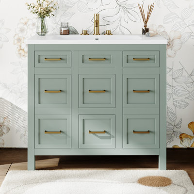 Nimat 36'' Single Bathroom Vanity with Resin Top
