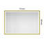 Miroir de salle de bain 72 po x 48 po à DEL avec cadre en aluminium, miroir de meuble-lavabo mural, anti-buée, mémoire, 3 couleurs, réglable en continu-415870372-415870379