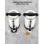 Urne à café commerciale en acier inoxydable 18L - Grande cafetière à percolateur pour le buffet, la restauration, le mariage et les réceptions