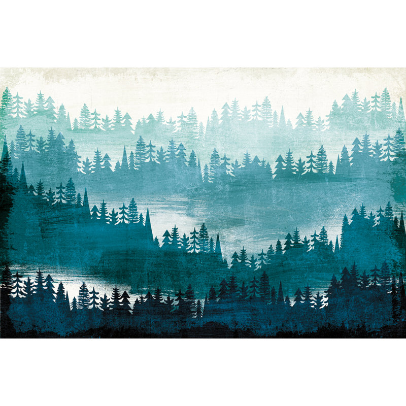 «Mountainscape Blue» par Micheal Mullen, reproduction sur toile