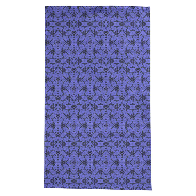 Nappe à cercles ornés Leffel, Bleu / Noir