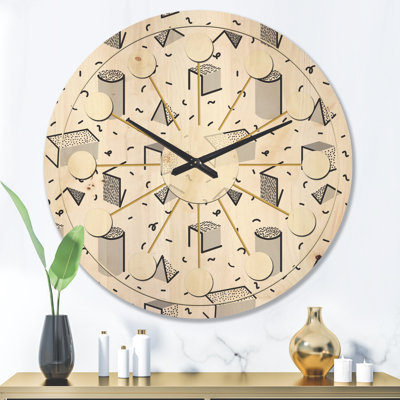 Solid Wood Wall Clock