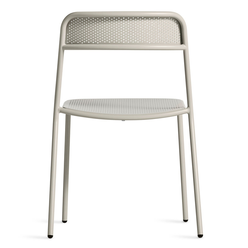 Trim Outdoor Dining Side Chair, Putty