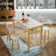 Ensemble de table de bar 5 pièces Lysle avec tablette en métal, ensemble de salle à manger, table à hauteur de comptoir et 4 tabourets de bar Lysle-777789481