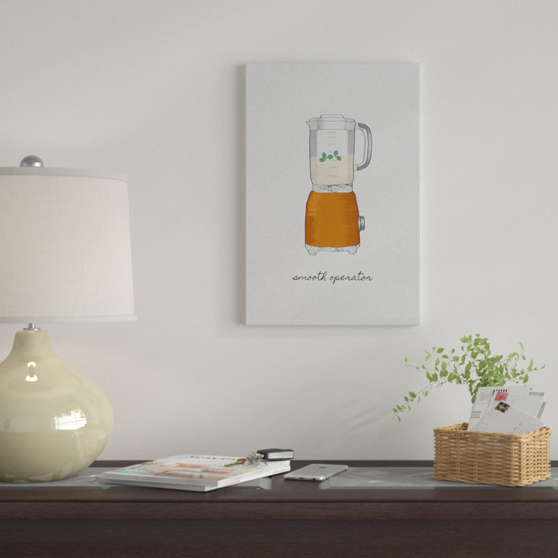 « Smooth operator » par Orara studio, reproduction d’art graphique sur toile tendue, H 18 po x l 12 po x P 1,5 po