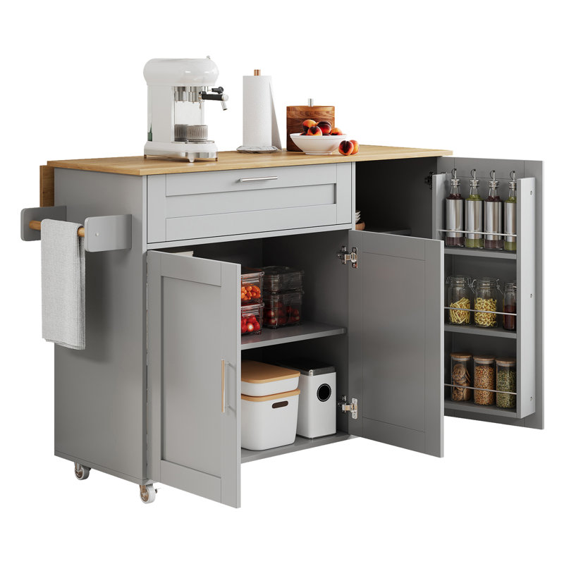 Buell Kitchen Cart, in Grey