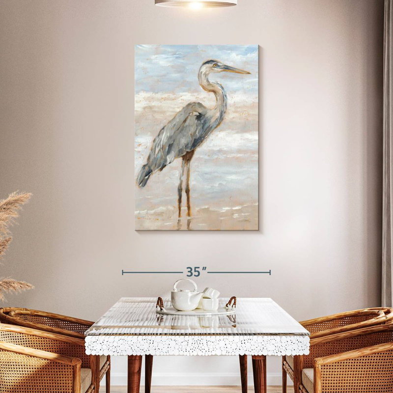Brampt Beach Heron I, 45" H x 30" W
