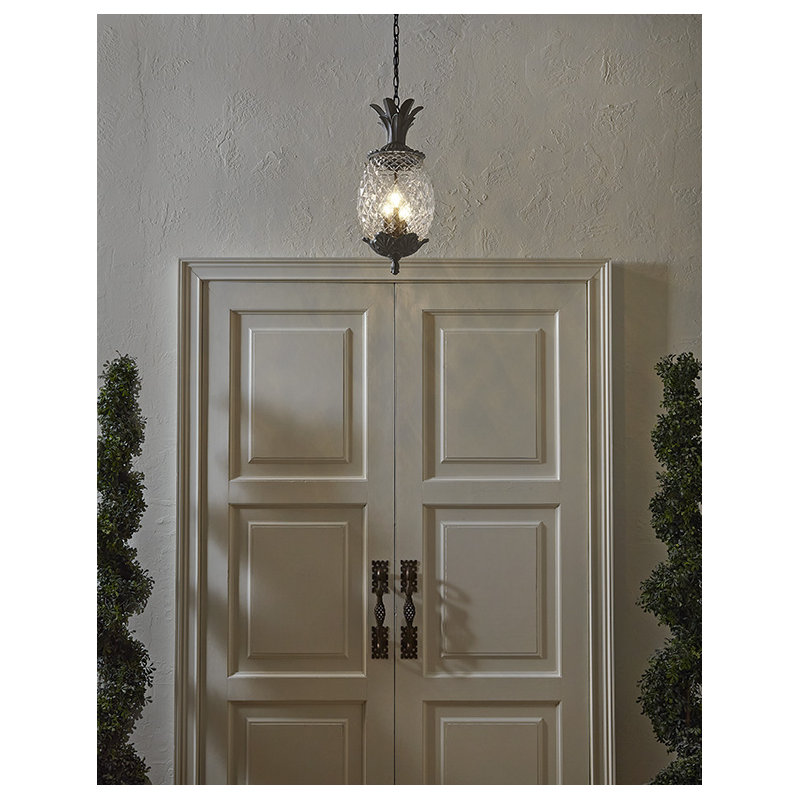 Arlesey 3 - Light Outdoor Pendant, Black Coral