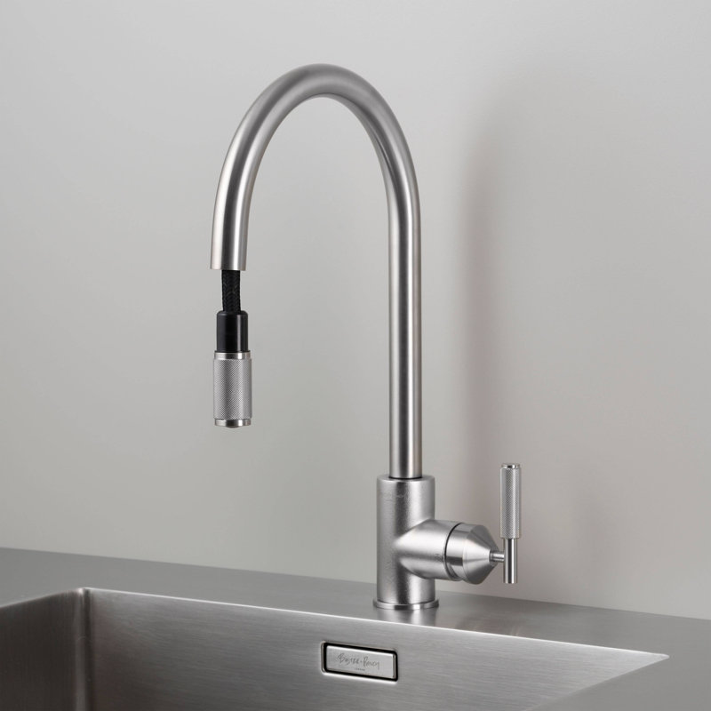 Kitchen Faucet / Pull-Out Mixer / Cross, Steel