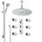 Mugla Thermostatic Ceiling Shower Set with Durable and Elegant Design