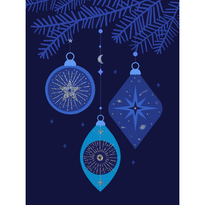 Cosmic Ornaments I by Victoria Barnes - Wrapped Canvas Print