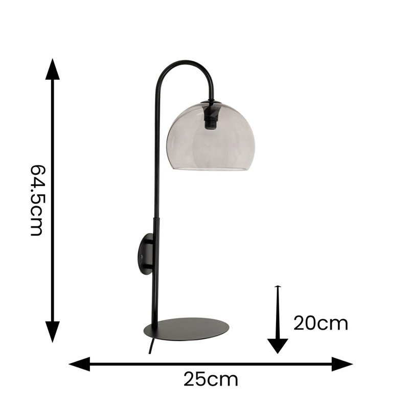 Glass Plug-in Flush Mounted Sconce