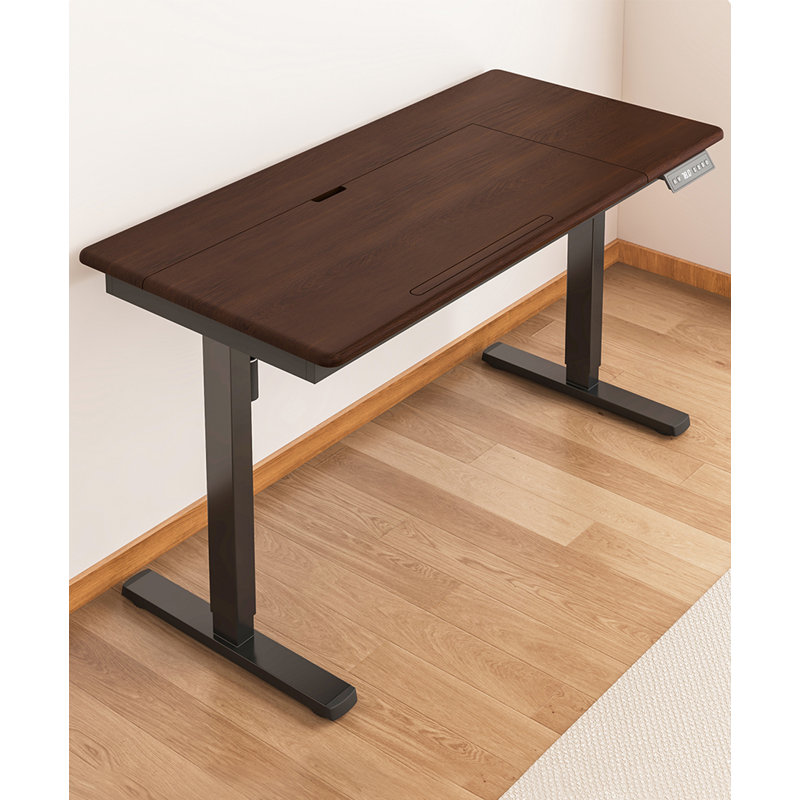 Bureau électrique assis-debout avec surface de travail inclinable, 29.5" H x 47.2" W x 25.6" D