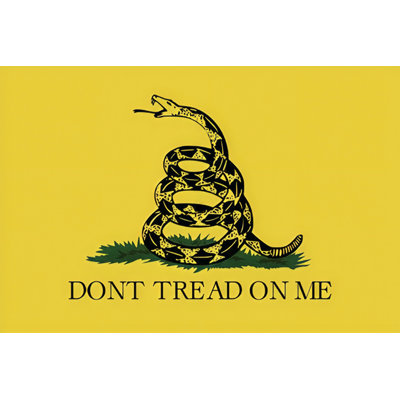  Officiellement sous licence Ne marchez pas sur moi - affiche d'art Gadsden - 24 x 36 po - reproduction décorative - papier affiche - prêt à encadrer