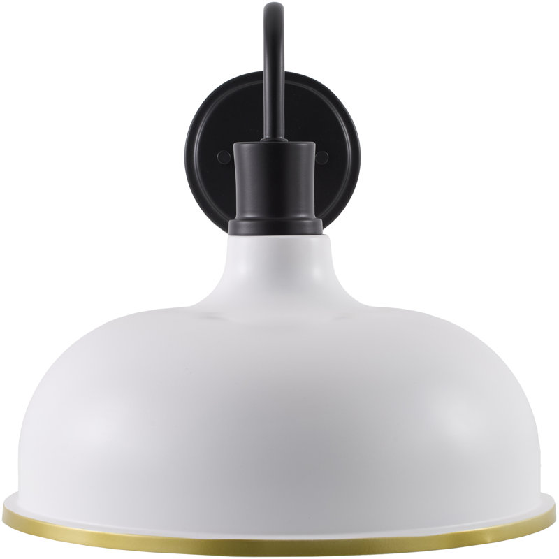 Beckton Armed Sconce, White