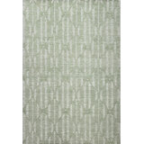 Hazen Hand Tufted Wool Geometric Area Rug in Green
