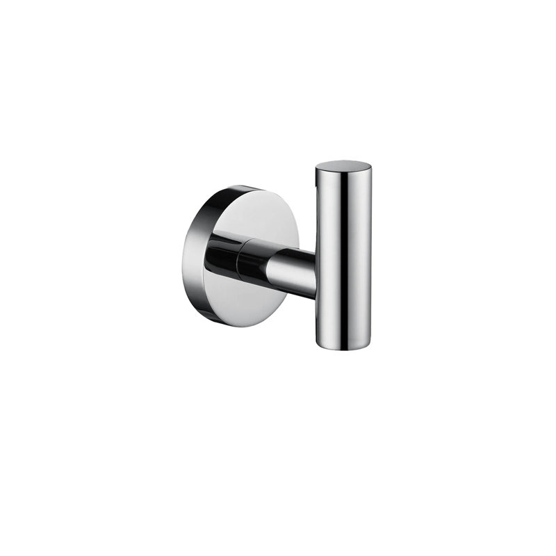 Patère ronde en chrome poli Djena, Chrome poli