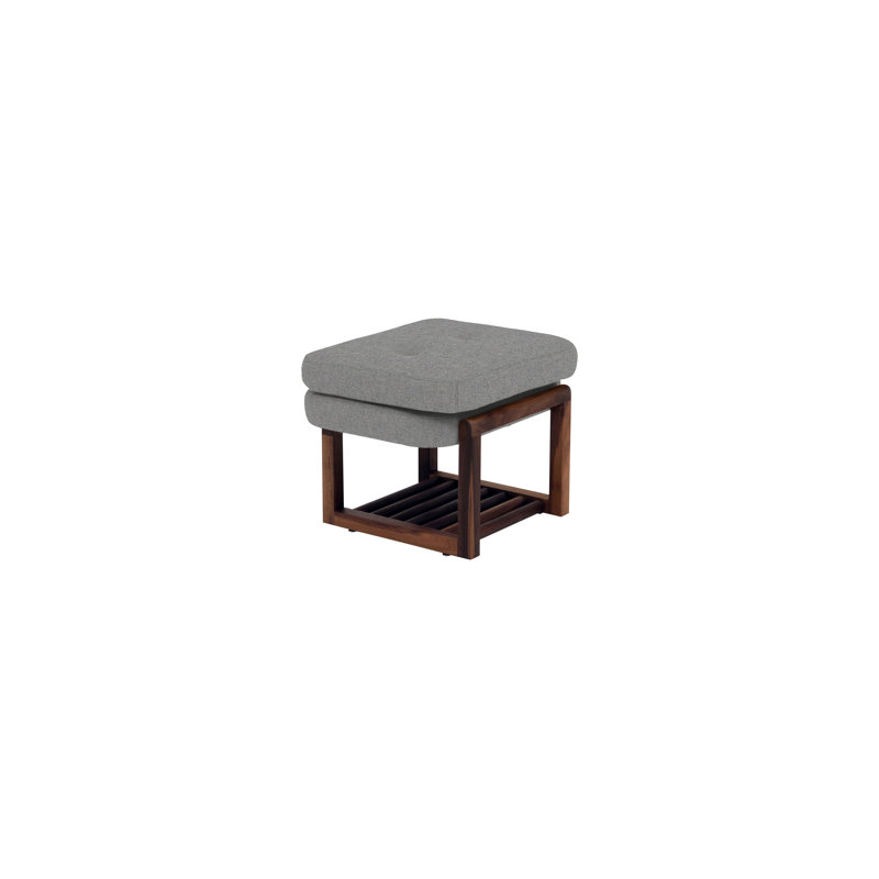 Melinda Upholstered Storage Bench, 18" H x 24" W x 22" D, Heather Gray
