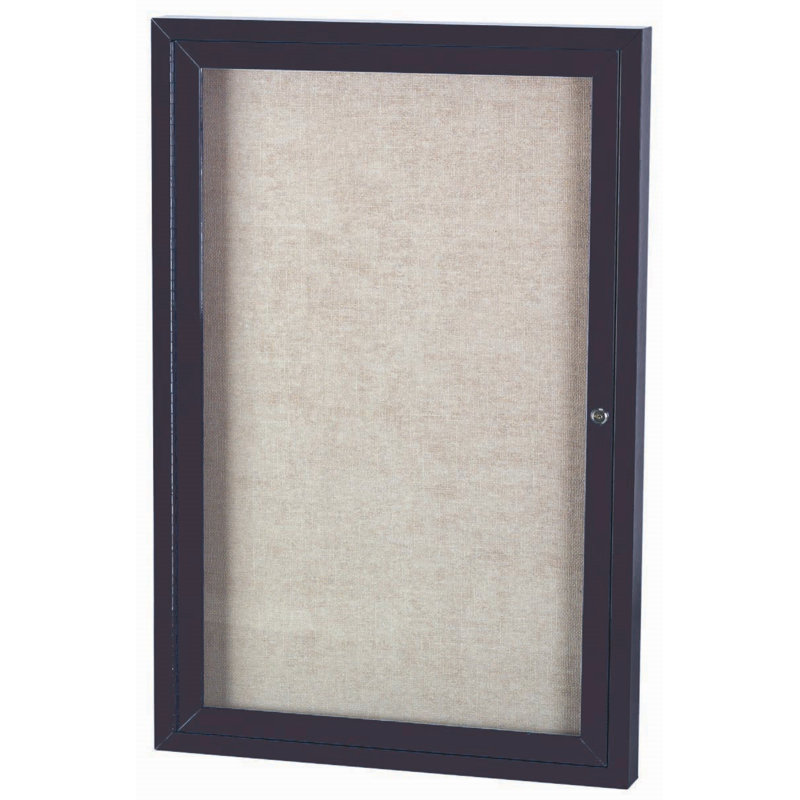 Tableau d'affichage mural extérieur pour l'extérieur, Aluminium anodisé bronze, Un, H 48 po x l 36 po