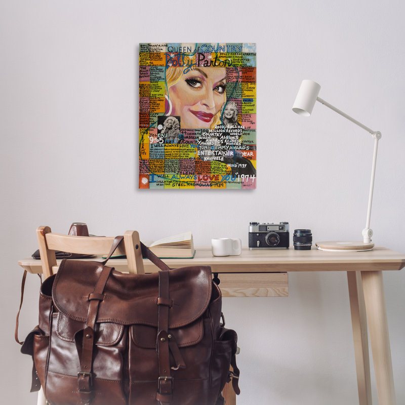 «Dolly Parton Collage» par Sabin, H 40 po x l 30 po