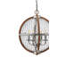 Luminaire sphère suspendu 4 lumières lanterne Hildegard