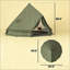 Tente de camping extérieure imperméable, tente tipi, tente de camping extérieure