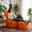  Repose-pieds pouf rond 20 po Goku, hydrofuge-32999739