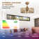 Modern 22" Crystal Drum Ceiling With Light Kit And Remote