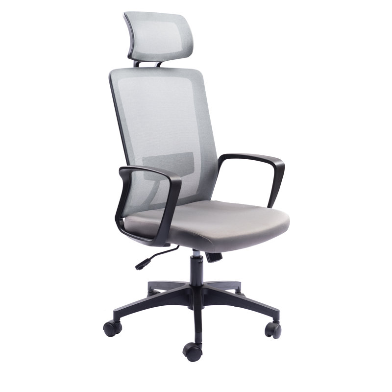 Chaise de travail en filet Lindall, Gris