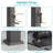 Aluminum Pergola with Adjustable Louvers for Outdoor with Rainproof Canopy-104882008-104882009