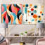 Zachariah - Ensemble de 2 collages carrés abstraits-101854903-101854904
