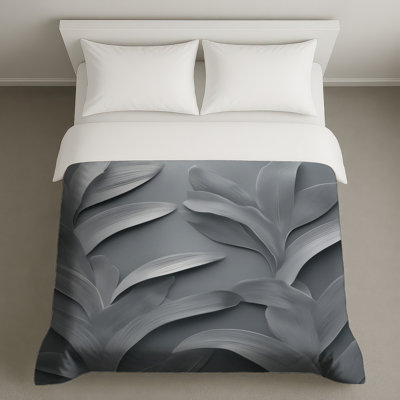 Silver Leaf Pattern Duvet Covers