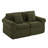 Greco Vintage Upholstered Rolled Arm Loveseat – Compressed Pack, Removable Cover-124822022