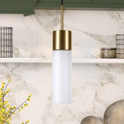 Luminaire suspendu cylindrique à 1 lumière Hubbard